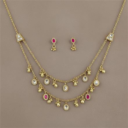 Antique Classic Pendant Set With Gold Plating