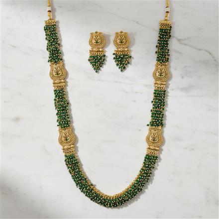 Antique Long Necklace With Gold Plating