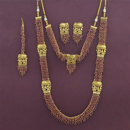 Antique Long Necklace With Gold Plating