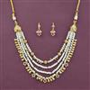 Antique Classic Mala Necklace Set With Gold Plating