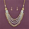 Antique Classic Mala Necklace Set With Gold Plating