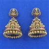Antique South Indian Earring With Matte Gold Plating