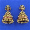 Antique South Indian Earring With Matte Gold Plating