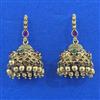 Antique Jhumki With Matte Gold Plating