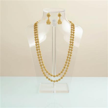Antique Mala Necklace Set With Gold Plating