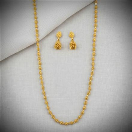 Antique Mala Necklace Set With Gold Plating