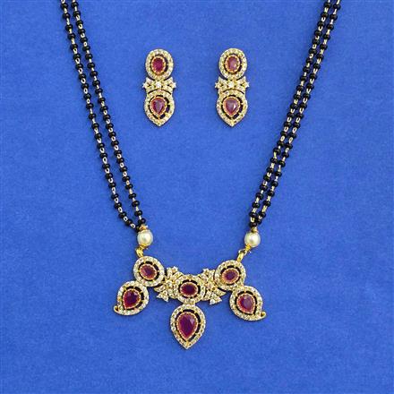 Antique Moti Mangalsutra With Gold Plating