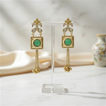 Antique Classic Earring With Matte Gold Plating