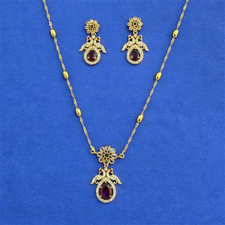 Antique Classic Pendant Set With Gold Plating
