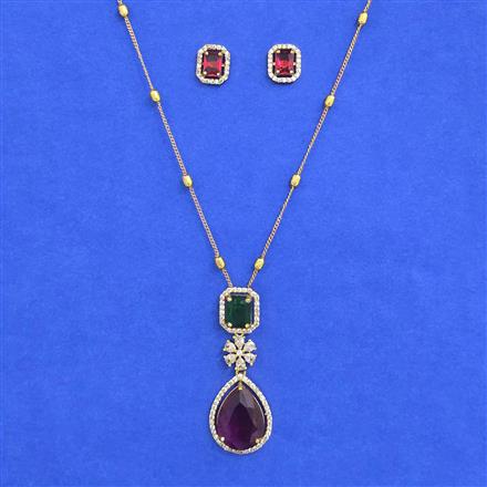 Antique Classic Pendant Set With Gold Plating