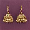 Antique Jhumki With Matte Gold Plating