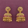 Antique Jhumki With Matte Gold Plating