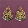 Antique Temple Earring With Matte Gold Plating