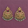 Antique Temple Earring With Matte Gold Plating
