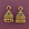 Antique Jhumki With Matte Gold Plating