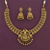 Antique Temple Necklace With Matte Gold Plating