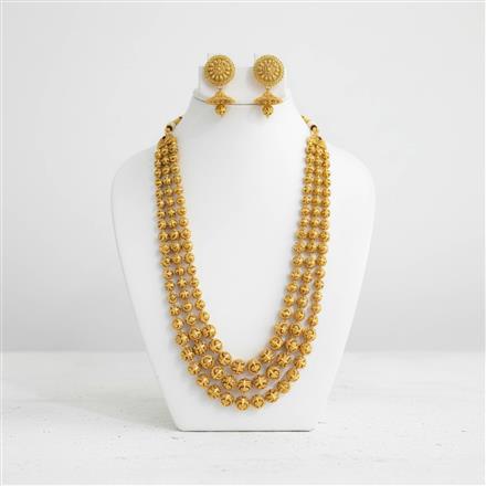 Antique Classic Mala Necklace With Gold Plating
