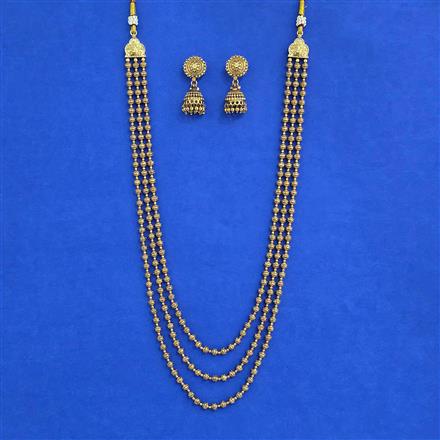Antique Classic Mala Necklace With Gold Plating