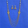 Antique Temple Necklace With Matte Gold Plating