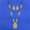Antique Meenakari Mangalsutra With Matte Gold Plating