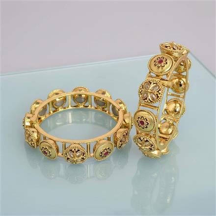 Antique Openable Bangles With Gold Plating