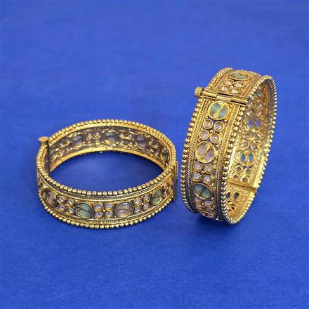 Antique Openable Bangles With Gold Plating