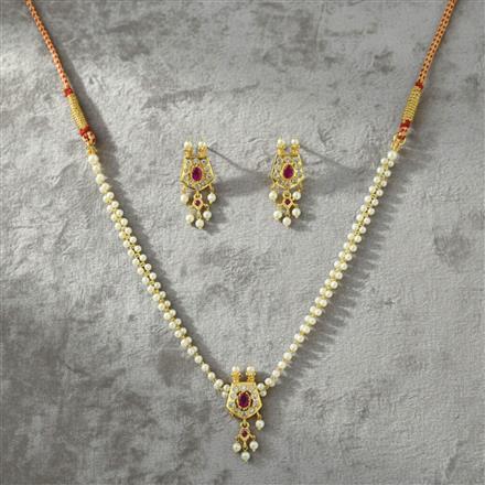Antique Choker Necklace Set With Gold Plating