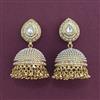 Antique Jhumki With Matte Gold Plating