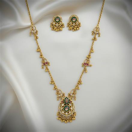 Antique Classic Pendant Set With Gold Plating