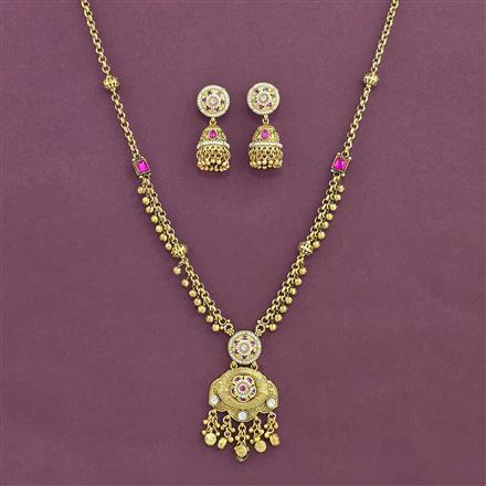 Antique Classic Pendant Set With Gold Plating