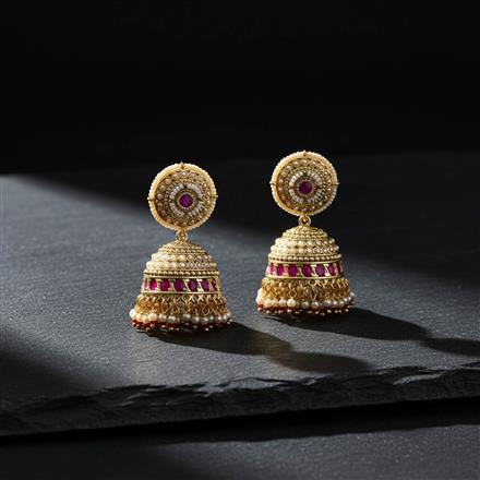Antique Jhumki With Gold Plating