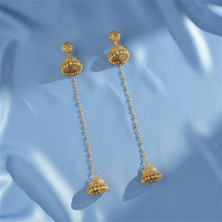 Antique Kashmiri Jhumki With Gold Plating