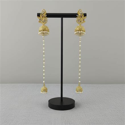 Antique Kashmiri Jhumki With Gold Plating