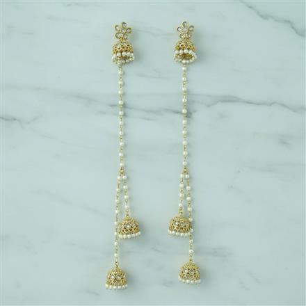 Antique Kashmiri Jhumki With Gold Plating