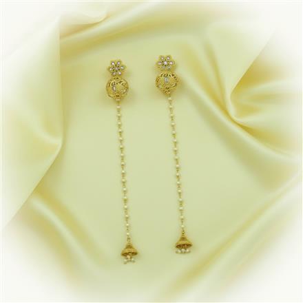 Antique Kashmiri Jhumki With Gold Plating