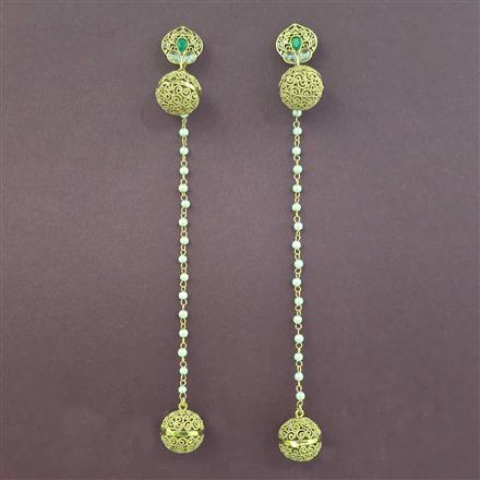 Antique Kashmiri Jhumki With Gold Plating