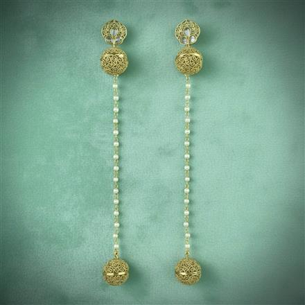 Antique Kashmiri Jhumki With Gold Plating