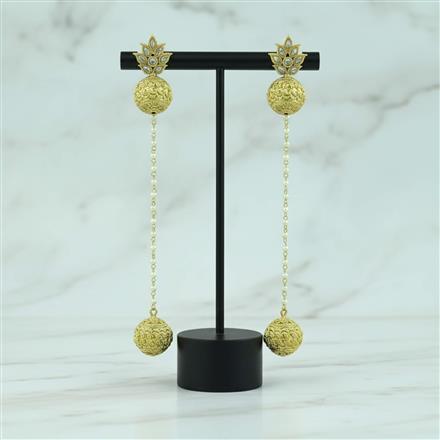 Antique Kashmiri Jhumki With Gold Plating