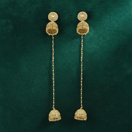 Antique Kashmiri Jhumki With Gold Plating