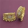 Antique Openable Bangles With Matte Gold Plating