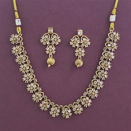 Antique Delicate Necklace With Gold Plating