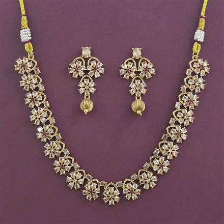 Antique Delicate Necklace With Gold Plating