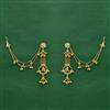 Antique Meenakari Earring With Matte Gold Plating