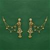Antique Meenakari Earring With Matte Gold Plating