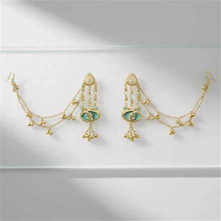 Antique Meenakari Earring With Matte Gold Plating