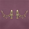 Antique Meenakari Earring With Matte Gold Plating