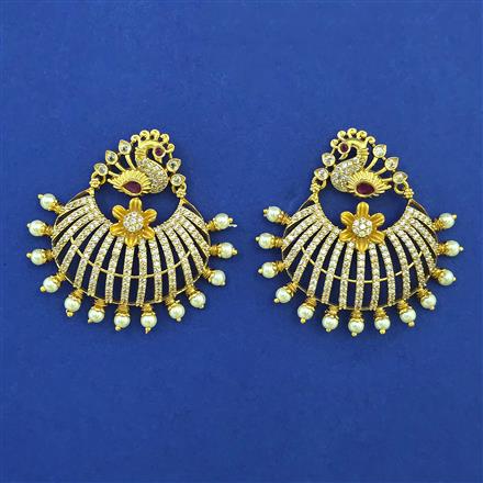 Antique Pearl Earring With Gold Plating