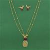 Antique Classic Pendant Set With Gold Plating