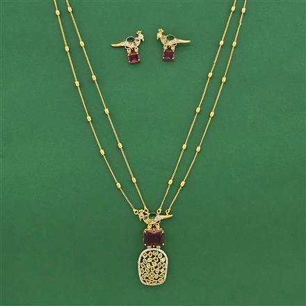 Antique Classic Pendant Set With Gold Plating