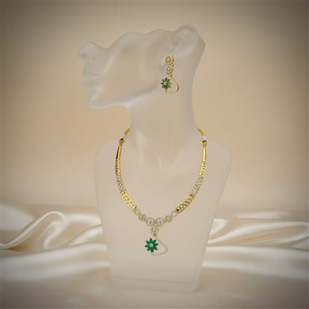 Antique Classic Necklace Set Set With Gold Plating